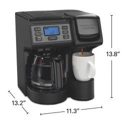 FlexBrew® Trio Coffee Maker, Black Stainless -Kitchenware Sales Shop 49916 VPA 08