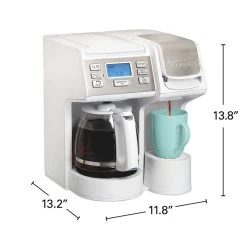 FlexBrew® Trio Coffee Maker, White Stainless -Kitchenware Sales Shop 49917 VPA 08