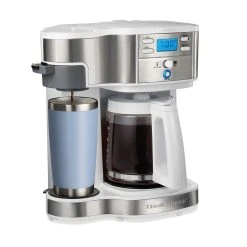 Hamilton Beach 12 Cup 2-Way Programmable Coffee Maker White