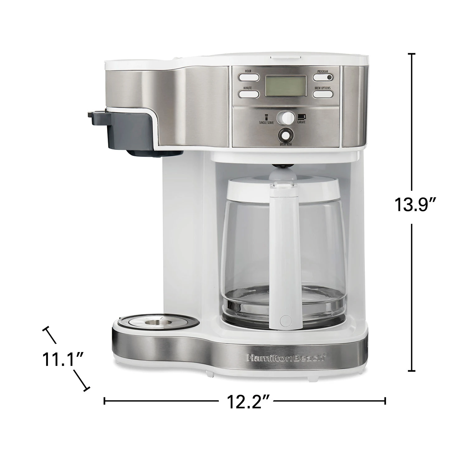 Hamilton Beach 12 Cup 2-Way Programmable Coffee Maker White 6 Hamilton Beach 12 Cup 2-Way Programmable Coffee Maker White - Image 6