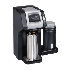 Hamilton Beach FlexBrew® Dual Coffee Maker With Milk Frother Black & Stainless Steel