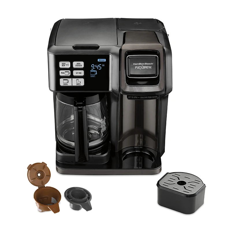 Hamilton Beach FlexBrew®Trio Coffee Maker, Black Stainless 2 Hamilton Beach FlexBrew®Trio Coffee Maker, Black Stainless - Image 2