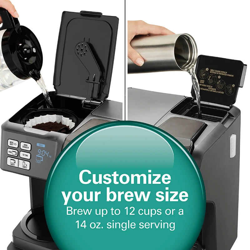 Hamilton Beach FlexBrew®Trio Coffee Maker, Black Stainless 5 Hamilton Beach FlexBrew®Trio Coffee Maker, Black Stainless - Image 5