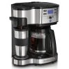 2-Way Coffee Maker, Single-Serve &12 Cup Carafe, Stainless