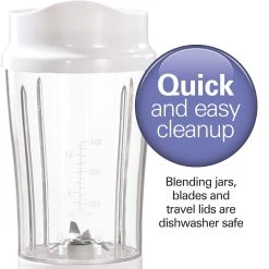 Smoothie Blender With 2 Travel Jars And 2 Lids -Kitchenware Sales Shop 51102V VPA 04