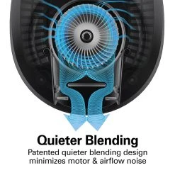 Wave~Action® Quiet Blender, Red -Kitchenware Sales Shop 53531F VPA 05