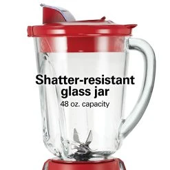 Wave~Action® Quiet Blender, Red -Kitchenware Sales Shop 53531F VPA 06