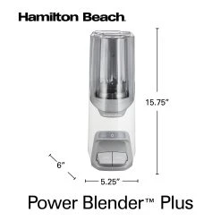 Hamilton Beach Power Blender™ Plus 20 Oz. Blender With Programs And Sound Shield -Kitchenware Sales Shop 53625 VPA 08