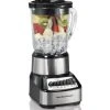 Hamilton Beach Wave Crusher® Multi-Function Blender With Mess-free 40oz Glass Jar, 700W Black & Stainless