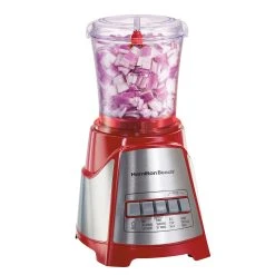 Hamilton Beach 12 Function Blender & Chopper With 40oz Glass Jar, 700W Red -Kitchenware Sales Shop 58144 inset02