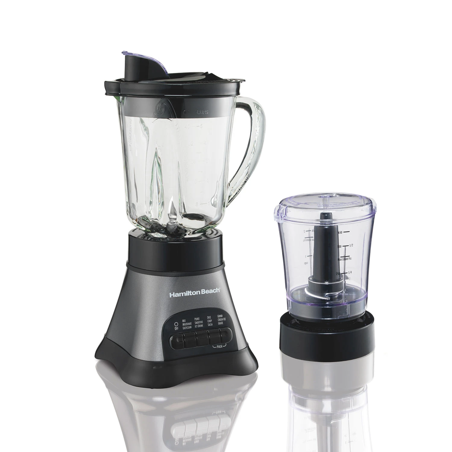 Hamilton Beach Wave Crusher® Multi-Function Blender/Chopper With 40oz Glass Jar 2 Hamilton Beach Wave Crusher® Multi-Function Blender/Chopper With 40oz Glass Jar - Image 2