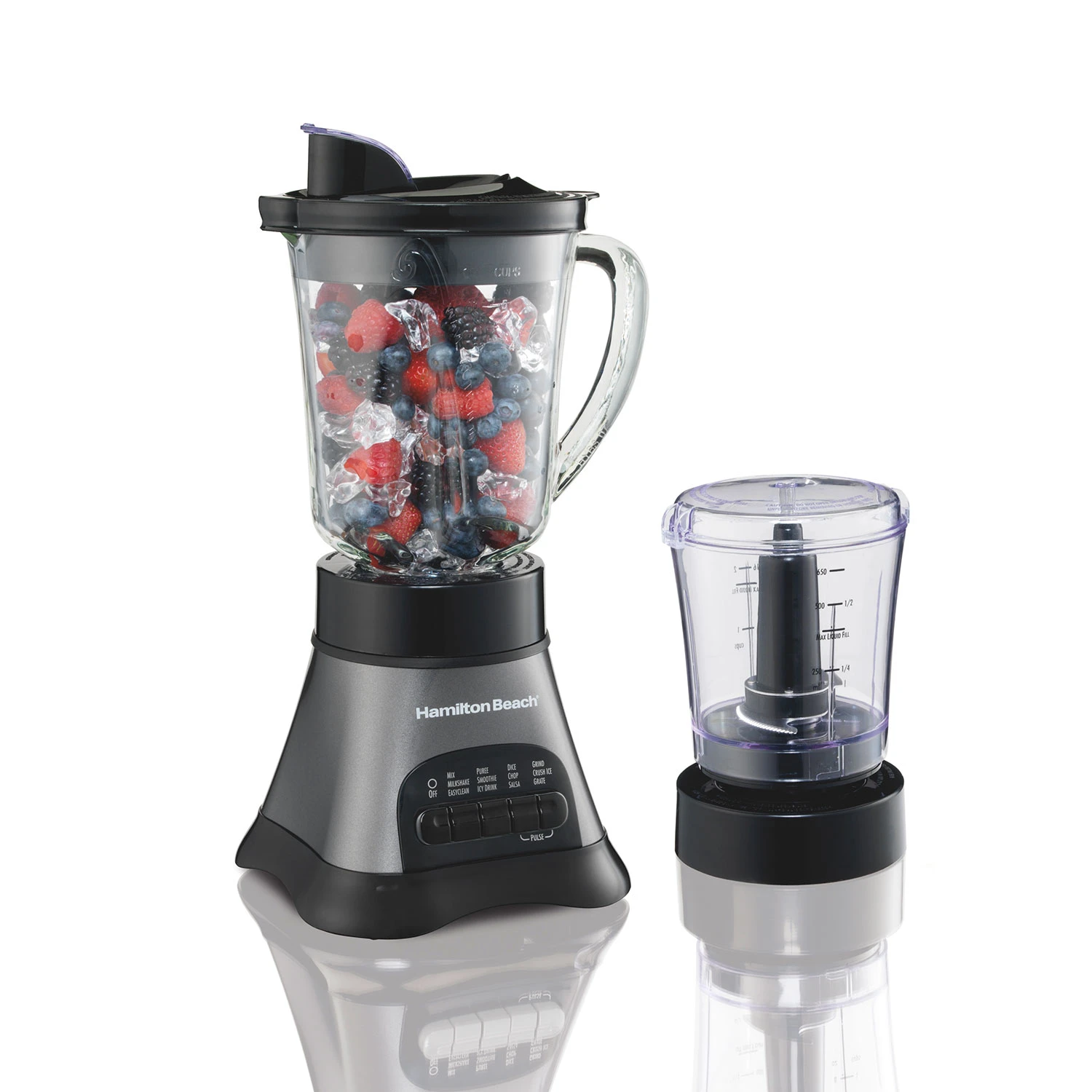 Hamilton Beach Wave Crusher® Multi-Function Blender/Chopper With 40oz Glass Jar 1 Hamilton Beach Wave Crusher® Multi-Function Blender/Chopper With 40oz Glass Jar