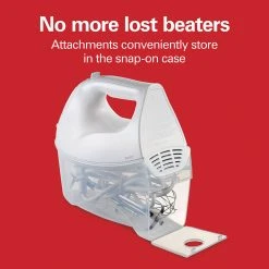 Hamilton Beach Hand Mixer With Snap-On Case -Kitchenware Sales Shop 62632R VPA 04