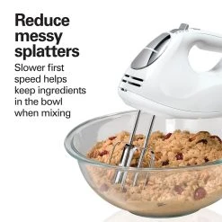 Hamilton Beach Hand Mixer With Snap-On Case -Kitchenware Sales Shop 62632R VPA 05