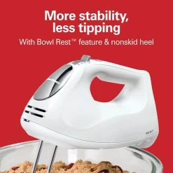 Hamilton Beach Hand Mixer With Snap-On Case -Kitchenware Sales Shop 62632R VPA 06