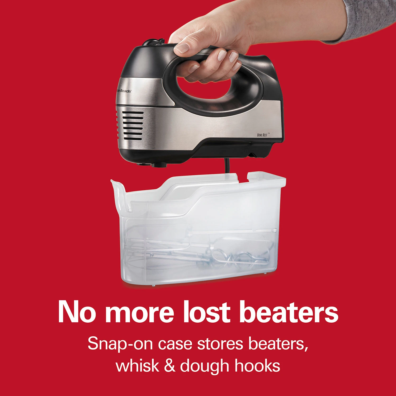 6 Speed Performance Hand Mixer With Case And Attachments 2 6 Speed Performance Hand Mixer With Case And Attachments - Image 2