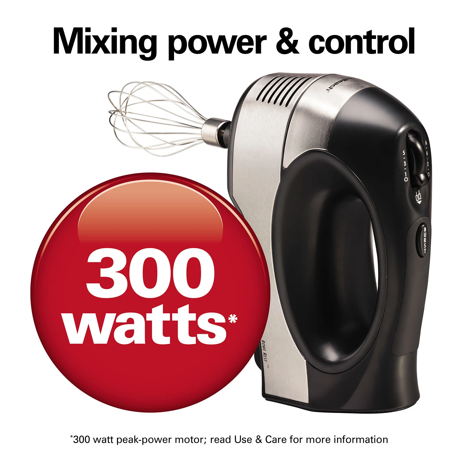 6 Speed Performance Hand Mixer With Case And Attachments 3 6 Speed Performance Hand Mixer With Case And Attachments - Image 3