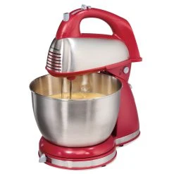 Hamilton Beach 6 Speed Classic Stand Mixer, Red