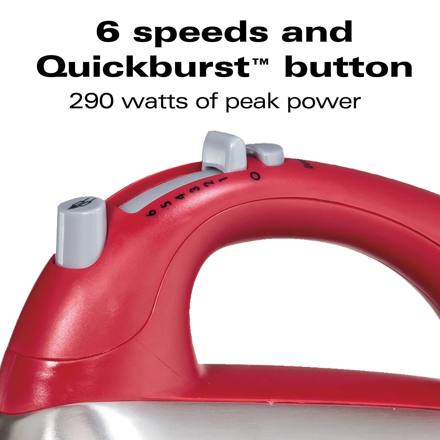 Hamilton Beach 6 Speed Classic Stand Mixer, Red 3 Hamilton Beach 6 Speed Classic Stand Mixer, Red - Image 3