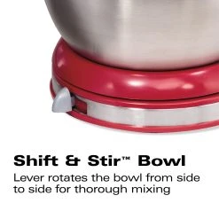 Hamilton Beach 6 Speed Classic Stand Mixer, Red 11 Hamilton Beach 6 Speed Classic Stand Mixer, Red -Kitchenware Sales Shop 64654 VPA 04
