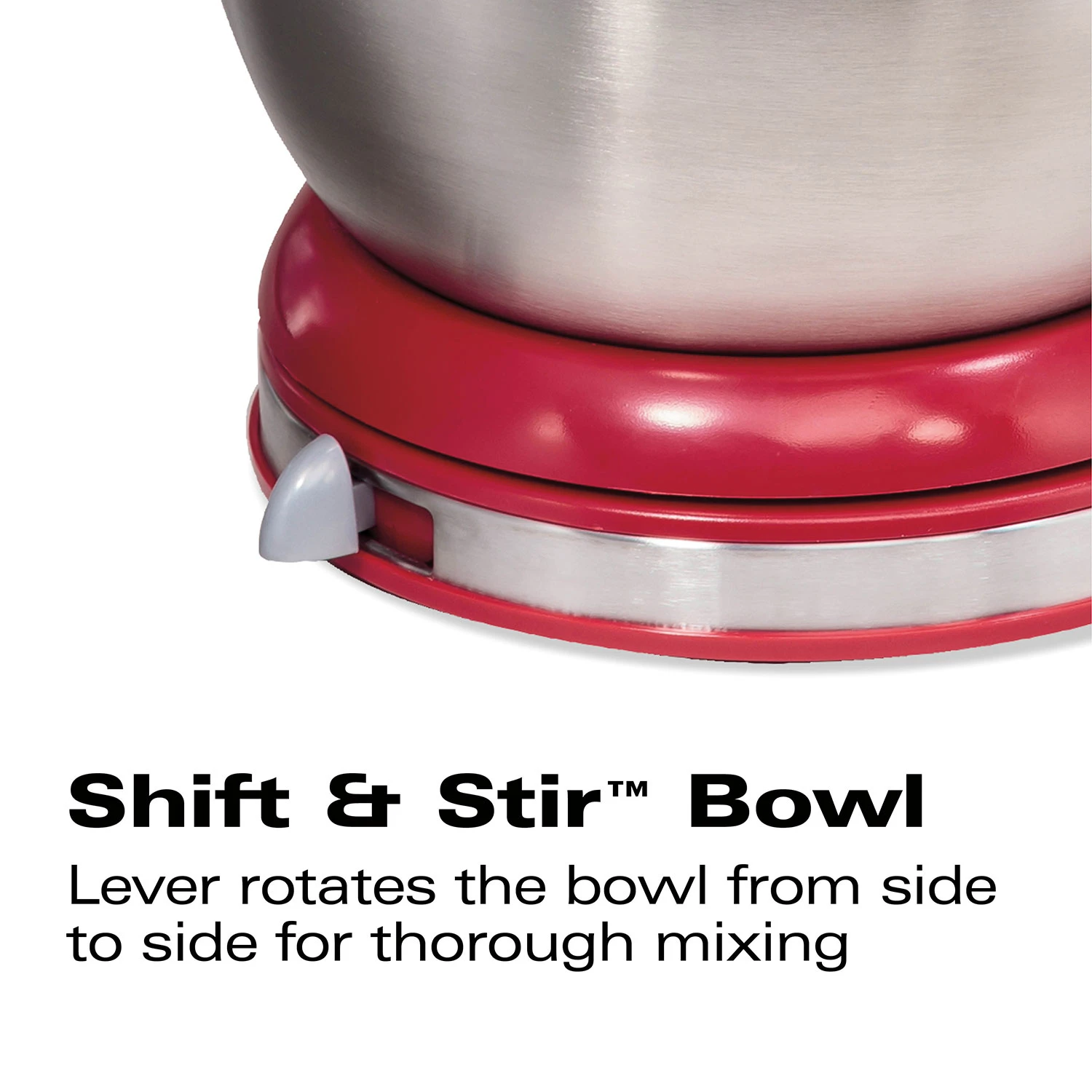 Hamilton Beach 6 Speed Classic Stand Mixer, Red 4 Hamilton Beach 6 Speed Classic Stand Mixer, Red - Image 4