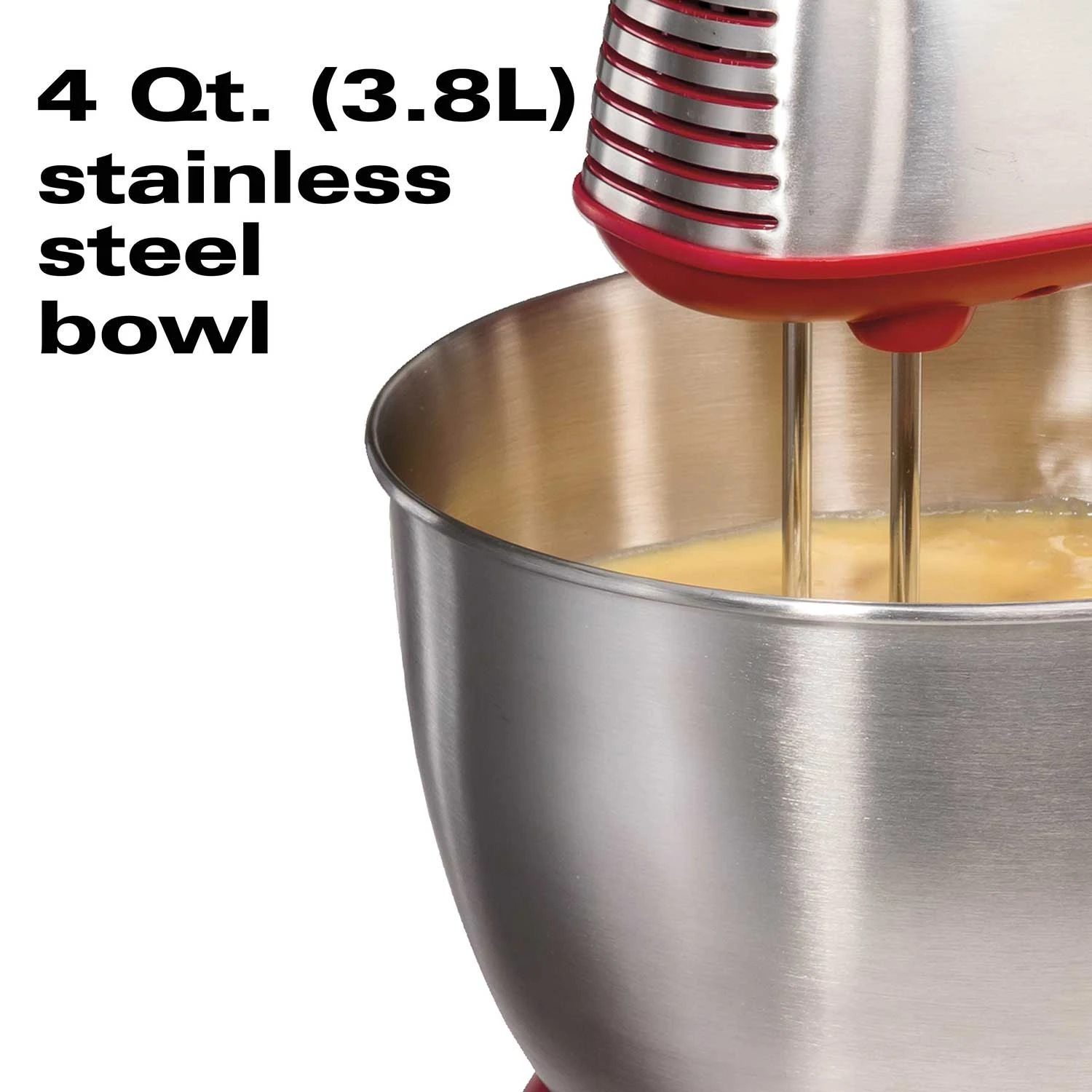 Hamilton Beach 6 Speed Classic Stand Mixer, Red 5 Hamilton Beach 6 Speed Classic Stand Mixer, Red - Image 5