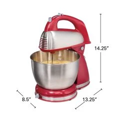 Hamilton Beach 6 Speed Classic Stand Mixer, Red 15 Hamilton Beach 6 Speed Classic Stand Mixer, Red -Kitchenware Sales Shop 64654 VPA 08