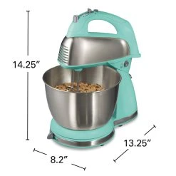 6 Speed Stand Mixer, Aqua Blue 13 6 Speed Stand Mixer, Aqua Blue -Kitchenware Sales Shop 64658 VPA 08