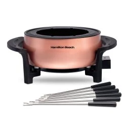Hamilton Beach Fondue Pot 3 Quart / 2.8 Liter Capacity, Copper