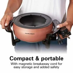 Hamilton Beach Fondue Pot 3 Quart / 2.8 Liter Capacity, Copper -Kitchenware Sales Shop 86201 VPA 06