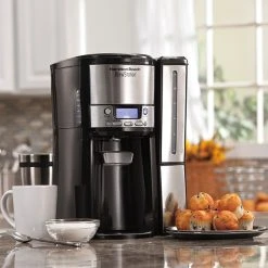 Hamilton Beach BrewStation® 12 Cup Programmable Coffee Maker With Removable Water Reservoir, Black & Stainless -Kitchenware Sales Shop CoffeeMaker BrewStation RemovableReservoir 47950 inset06