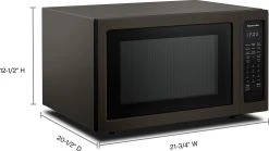 KitchenAid KMCC5015GBS 21 3/4" Countertop Convection Microwave Oven - 1000 Watt - Black Stainless Steel W/PrintShield Finish 15 KitchenAid KMCC5015GBS 21 3/4" Countertop Convection Microwave Oven - 1000 Watt - Black Stainless Steel W/PrintShield Finish -Kitchenware Sales Shop KitchenAid KMCC5015GBS 7
