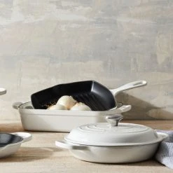 Le Creuset Signature Enameled Cast Iron 7-Piece Cookware Set -Kitchenware Sales Shop MS2210 7pc white set 4