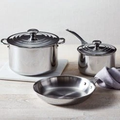 Le Creuset Signature Stainless Steel 5-Piece Cookware Set