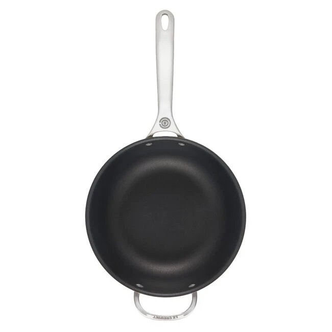 Le Creuset Nonstick Stainless Steel Saucier Pan 3 Le Creuset Nonstick Stainless Steel Saucier Pan - Image 3