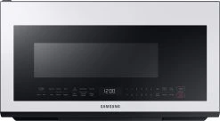 Samsung ME21B706B12 Bespoke Over-the-Range Microwave 2.1 Cu. Ft. With Sensor Cooking In White Glass