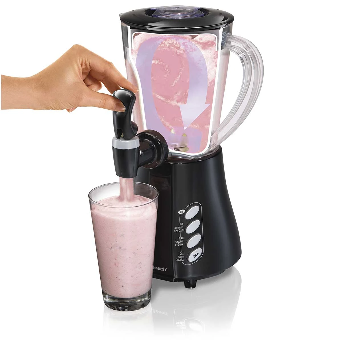 Hamilton Beach Wave Station® Blender With 48oz Plastic Jar Dispensing Spout 2 Hamilton Beach Wave Station® Blender With 48oz Plastic Jar Dispensing Spout - Image 2