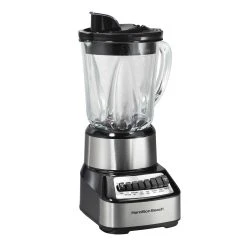 Hamilton Beach Wave Crusher® Multi-Function Blender With Mess-free 40oz Glass Jar, 700W Black & Stainless -Kitchenware Sales Shop blender black and stainless 54221 5