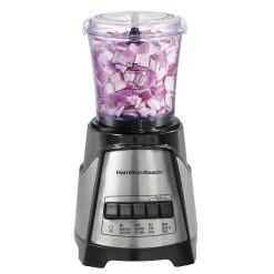 Hamilton Beach 12 Function Blender & Chopper With Mess-free 40oz Glass Jar, 700W Black & Stainless -Kitchenware Sales Shop blender chopper 58149 2