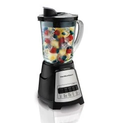 Hamilton Beach Power Elite® Multi-Function Blender With Mess-free 40oz Glass Jar, 700W Black & Stainless