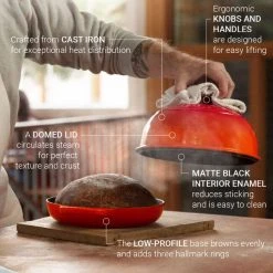 Le Creuset Bread Oven -Kitchenware Sales Shop bread oven infograhic