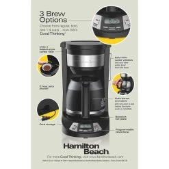 Hamilton Beach 12 Cup Programmable Coffee Maker -Kitchenware Sales Shop coffee maker programmable 46290 pkg 2