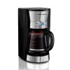 Hamilton Beach 12 Cup Programmable Coffee Maker With Cone Filter, Black & Stainless