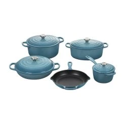 Le Creuset Signature Enameled Cast Iron 9-Piece Cookware Set -Kitchenware Sales Shop ecom2301 917ss