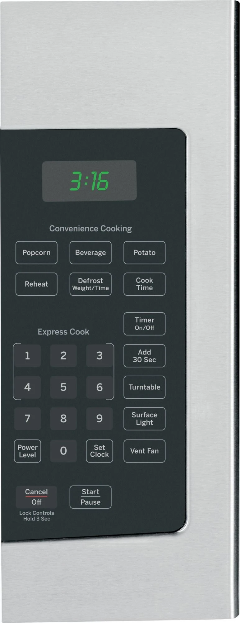 GE JVM3160RFSS 1.6 Cu. Ft. Over-the-Range Microwave Oven - Stainless Steel - Image 2