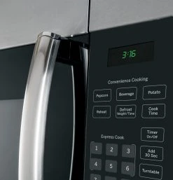 GE JVM3160RFSS 1.6 Cu. Ft. Over-the-Range Microwave Oven - Stainless Steel -Kitchenware Sales Shop jvm3160rfss ge 16 cu ft over the range microwave oven stainless steel 9