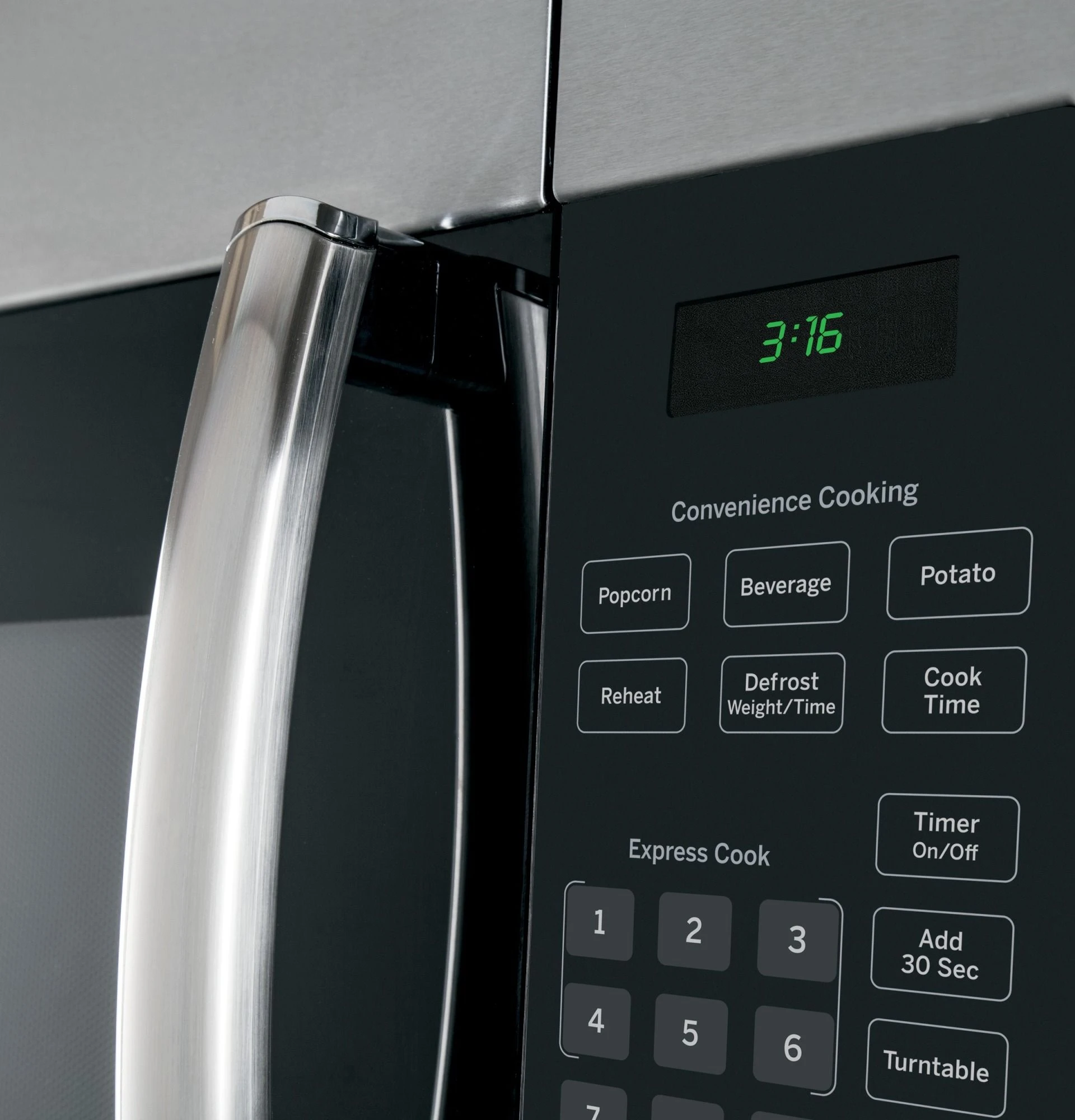 GE JVM3160RFSS 1.6 Cu. Ft. Over-the-Range Microwave Oven - Stainless Steel - Image 7