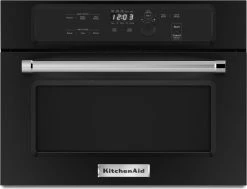 KitchenAid KMBS104EBL 24" Built In Microwave Oven W/1000 Watt Cooking - Black