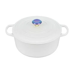 Le Creuset Round Dutch Oven With Iridescent Knob
