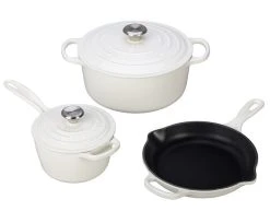 Le Creuset Signature Enameled Cast Iron 5-Piece Cookware Set -Kitchenware Sales Shop ms1605 16ss